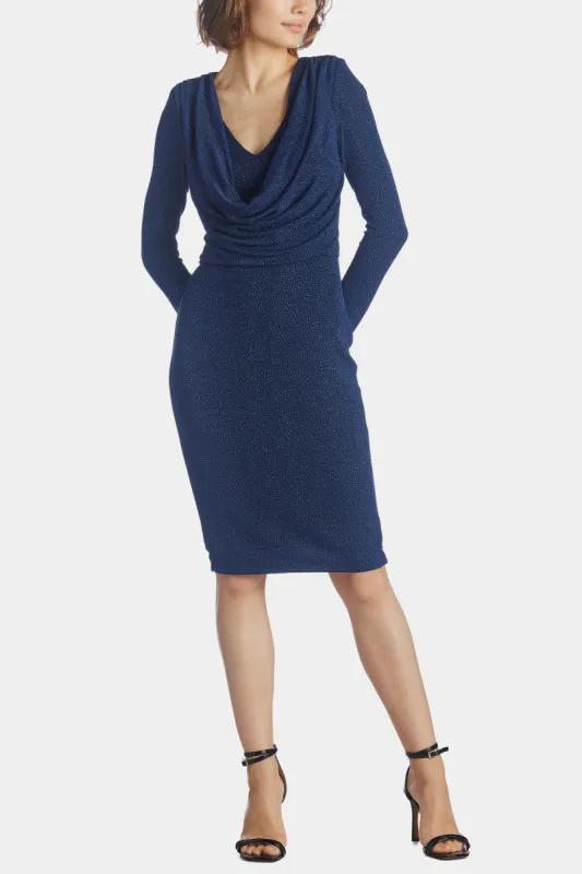 Long Sleeve Cowl Glitter Dress sold by Lord & Taylor
