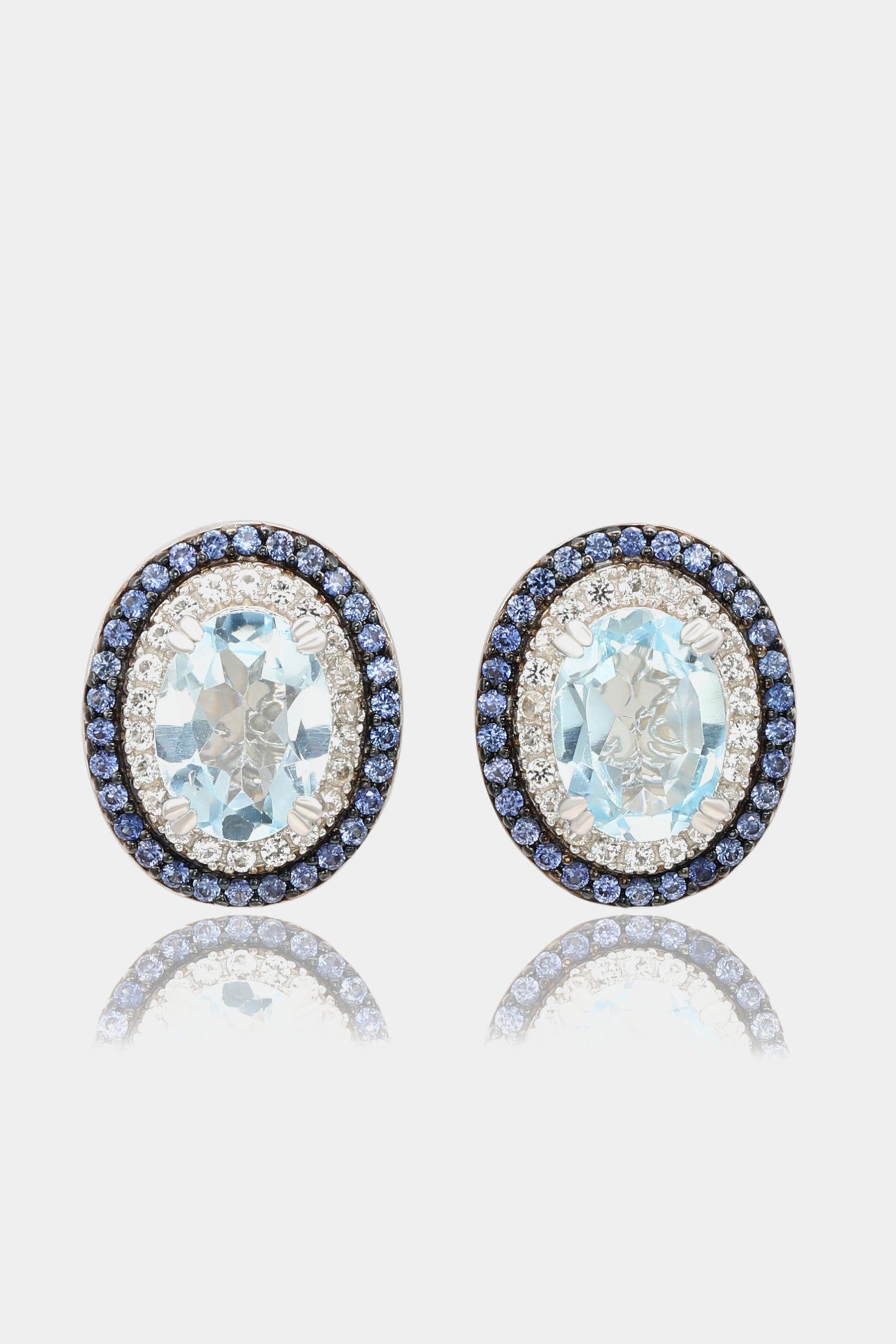 Topaz Oval Cut Earrings sold by Lord & Taylor