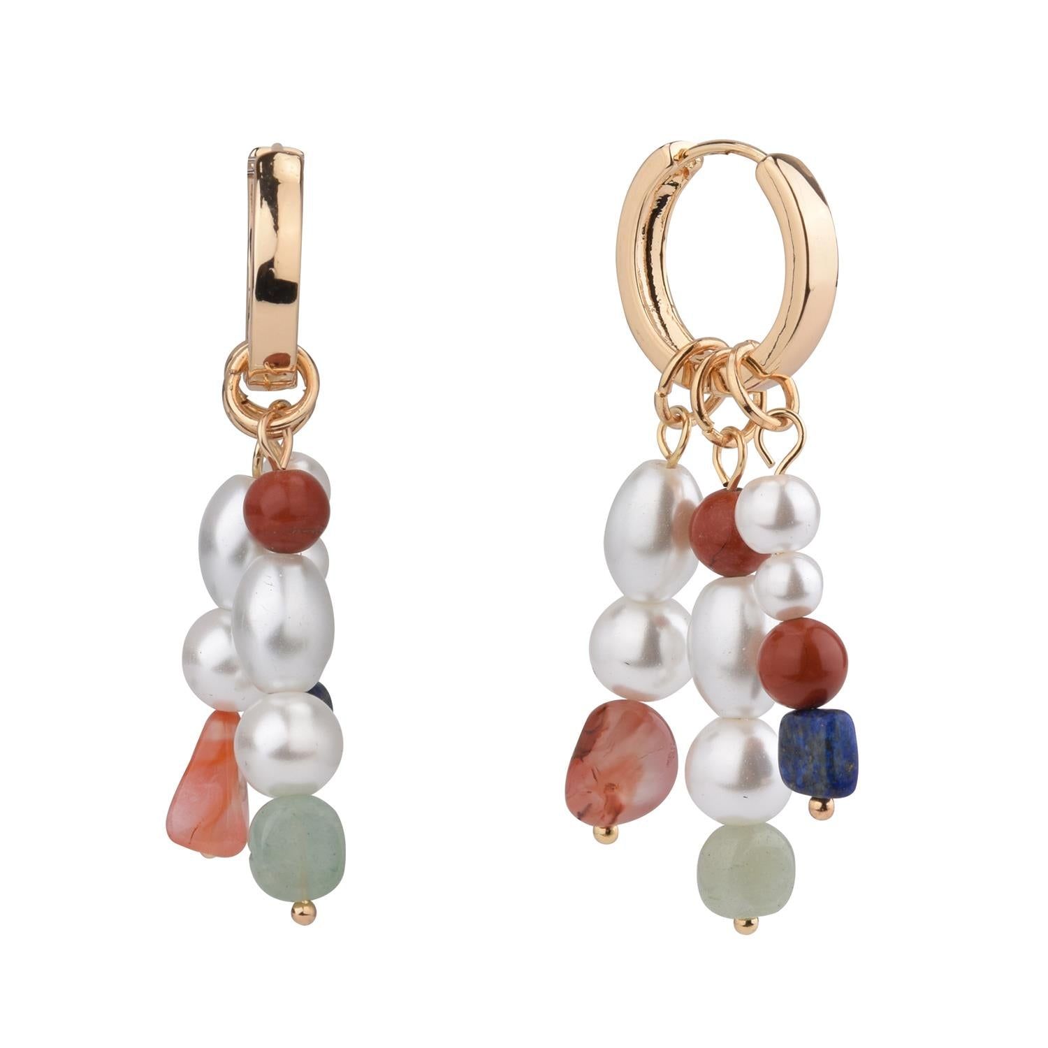 Pearl Bead Huggie Hoop Earrings sold by Lord & Taylor product image thumbnail 3