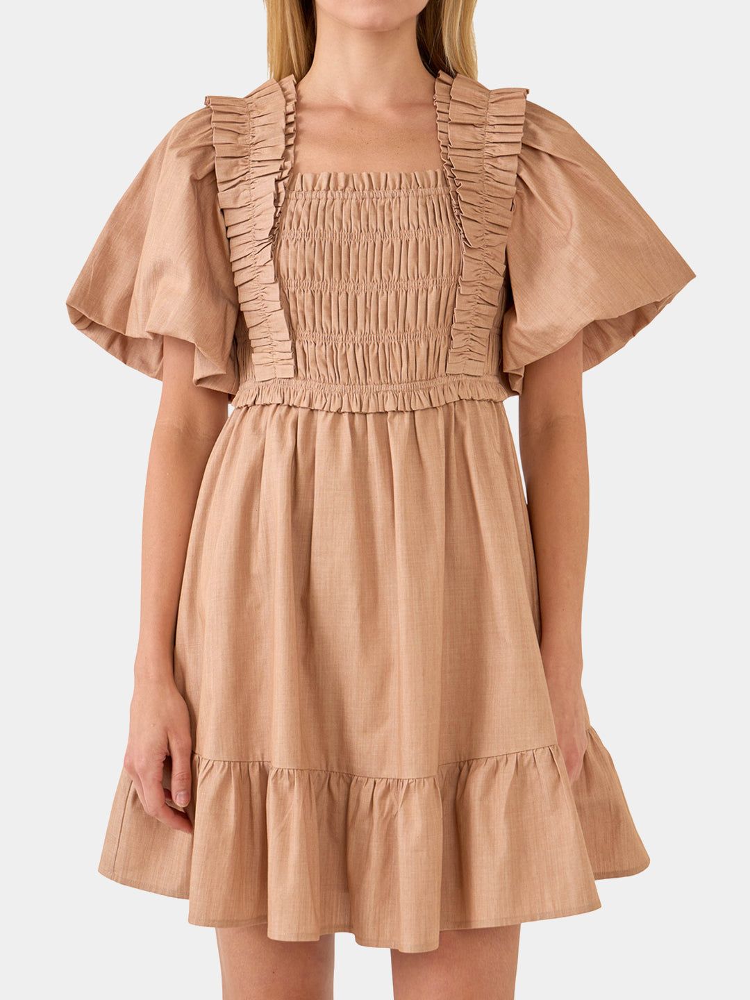 Puff Sleeves Mini Dress sold by Lord & Taylor product image thumbnail 10