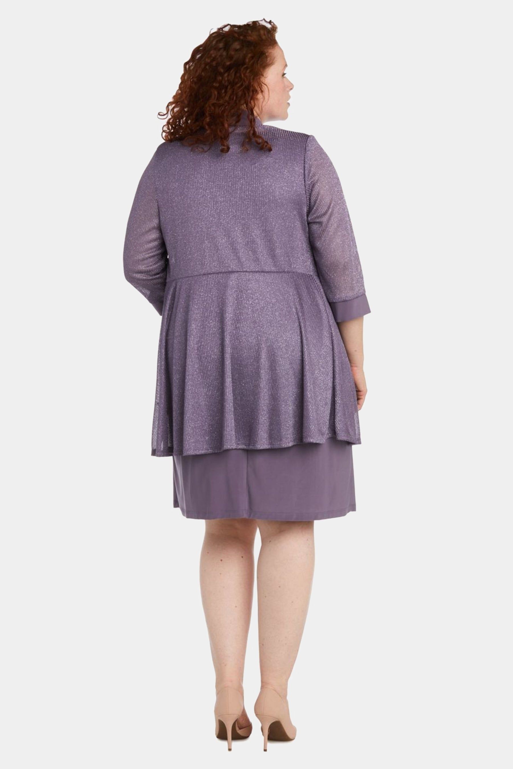 Two-Piece Sleeveless Dress and Metallic Detailed Jacket Set sold by Lord & Taylor product image thumbnail 10