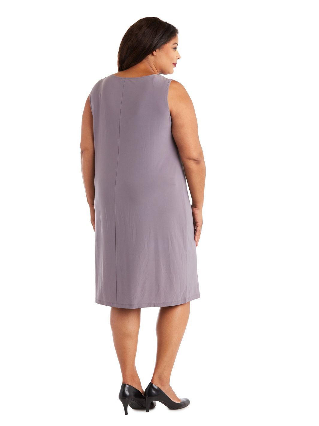 Two-Piece Sleeveless Dress and Metallic Detailed Jacket Set sold by Lord & Taylor product image thumbnail 4