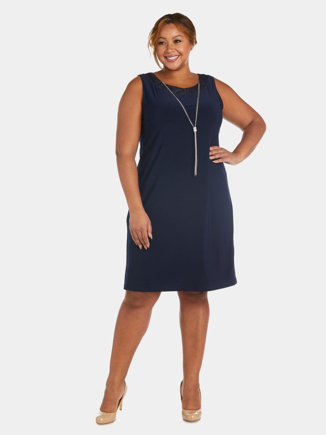 Two-Piece Sleeveless Dress and Metallic Detailed Jacket Set sold by Lord & Taylor product image thumbnail 8