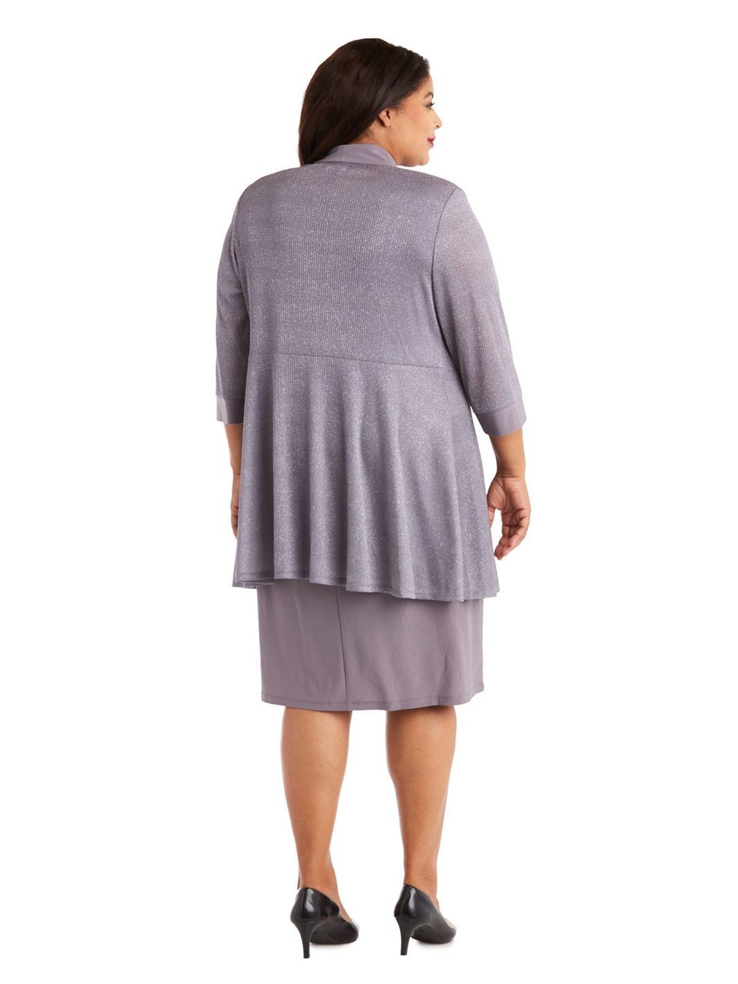 Two-Piece Sleeveless Dress and Metallic Detailed Jacket Set sold by Lord & Taylor product image thumbnail 2