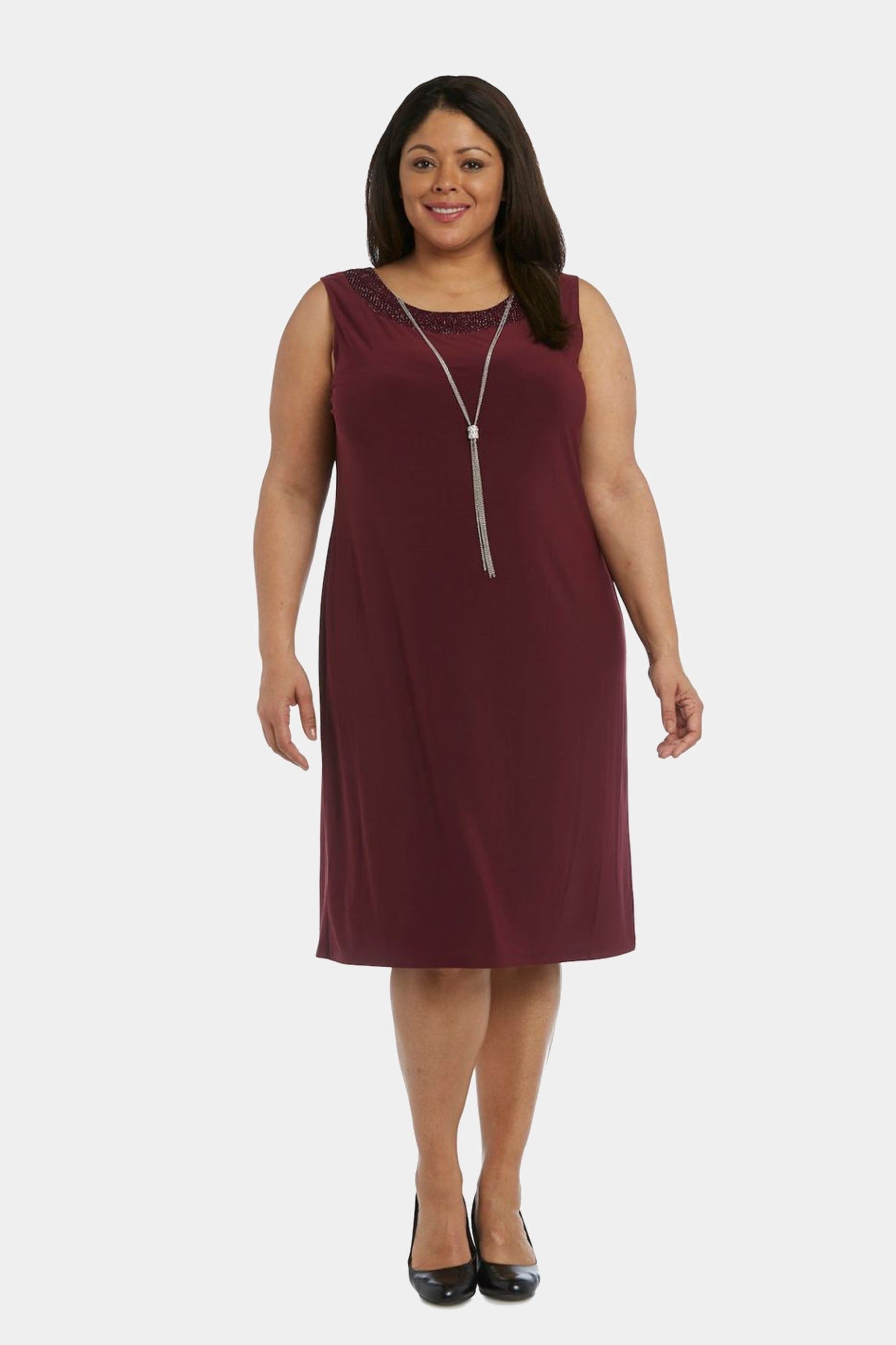 Two-Piece Sleeveless Dress and Metallic Detailed Jacket Set sold by Lord & Taylor product image thumbnail 15