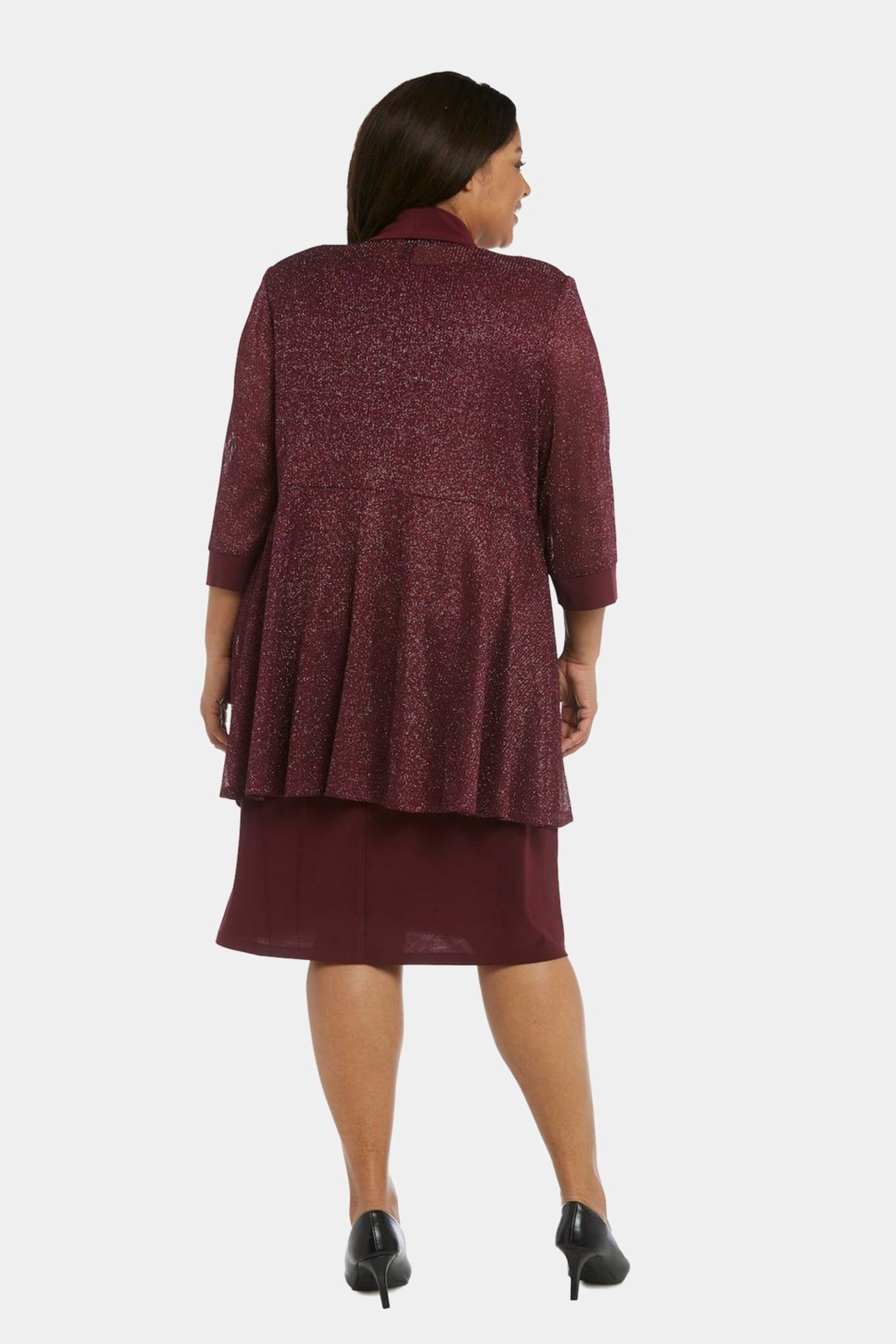 Two-Piece Sleeveless Dress and Metallic Detailed Jacket Set sold by Lord & Taylor product image thumbnail 12