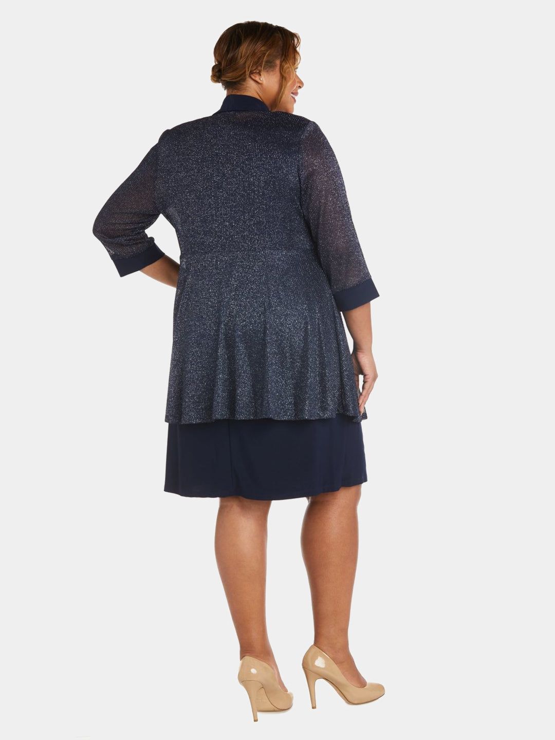 Two-Piece Sleeveless Dress and Metallic Detailed Jacket Set sold by Lord & Taylor product image thumbnail 9