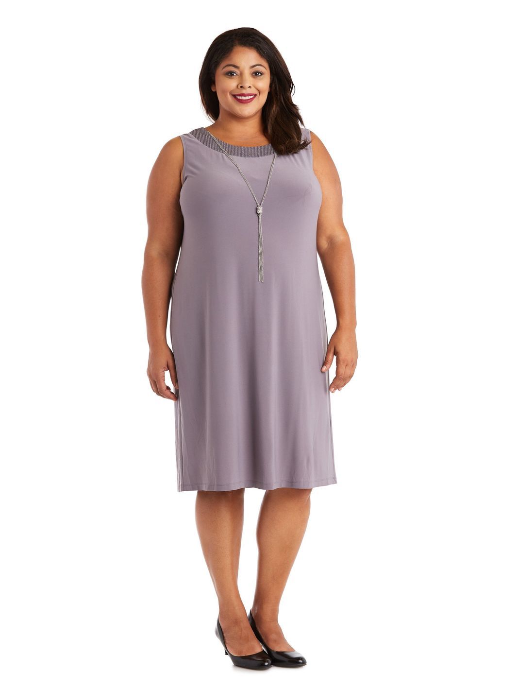 Two-Piece Sleeveless Dress and Metallic Detailed Jacket Set sold by Lord & Taylor product image thumbnail 3