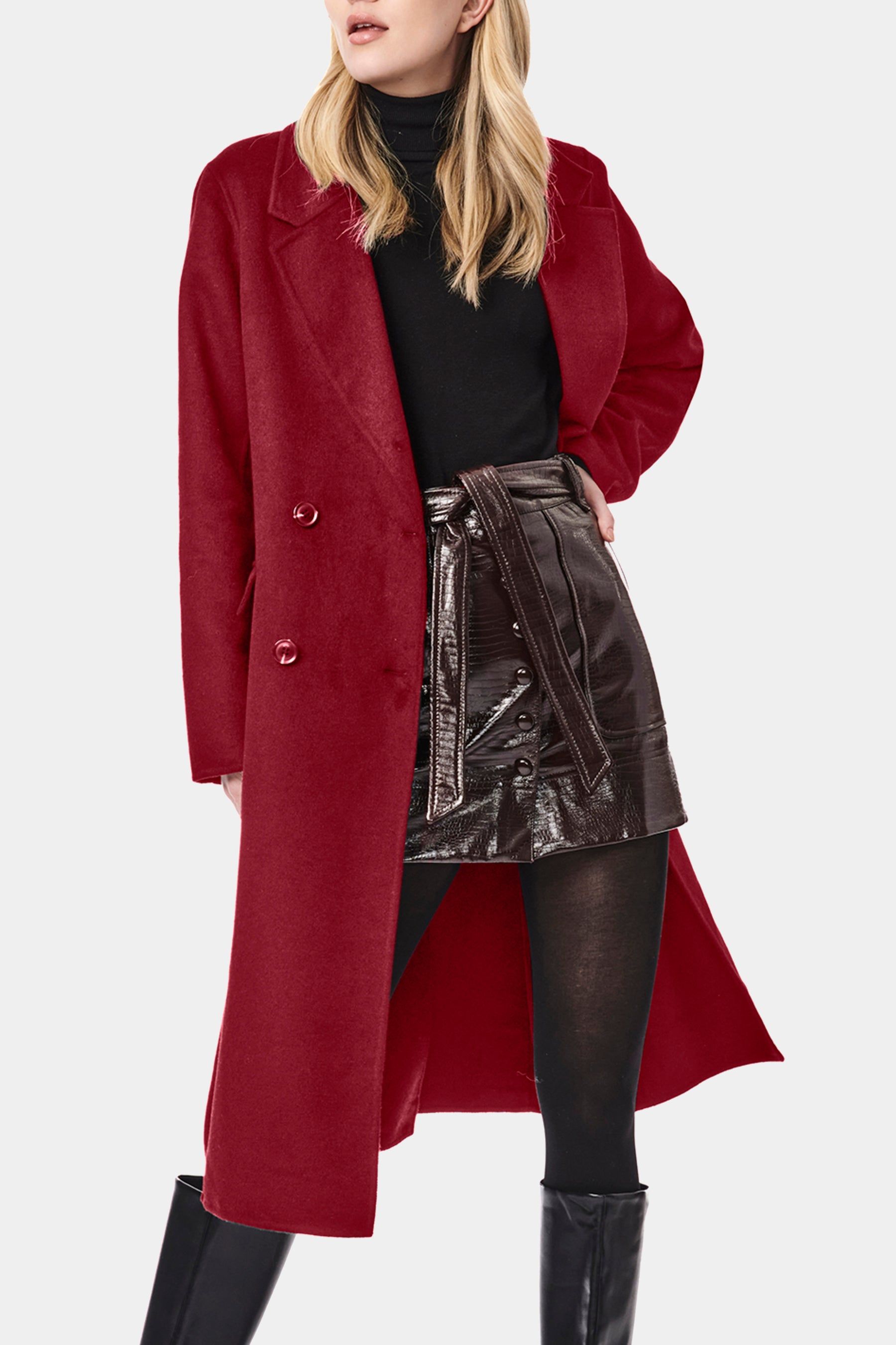 Classic Long Double Breasted Wool Coat sold by Lord & Taylor product image thumbnail 6