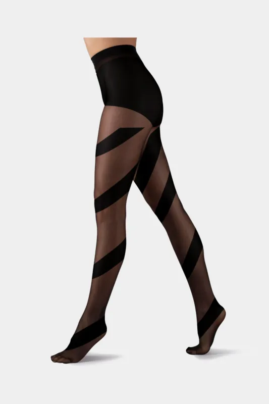 Spiral Stripe Tights sold by Lord & Taylor
