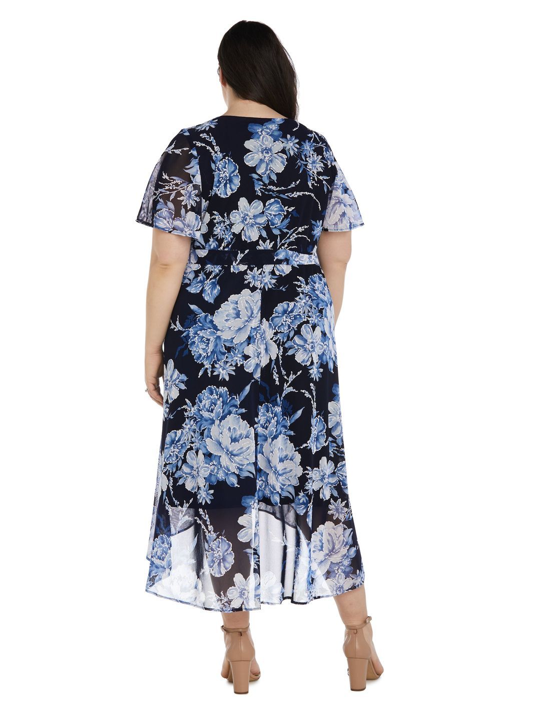 Puff Print Power Mesh High-Low Dress sold by Lord & Taylor product image thumbnail 2