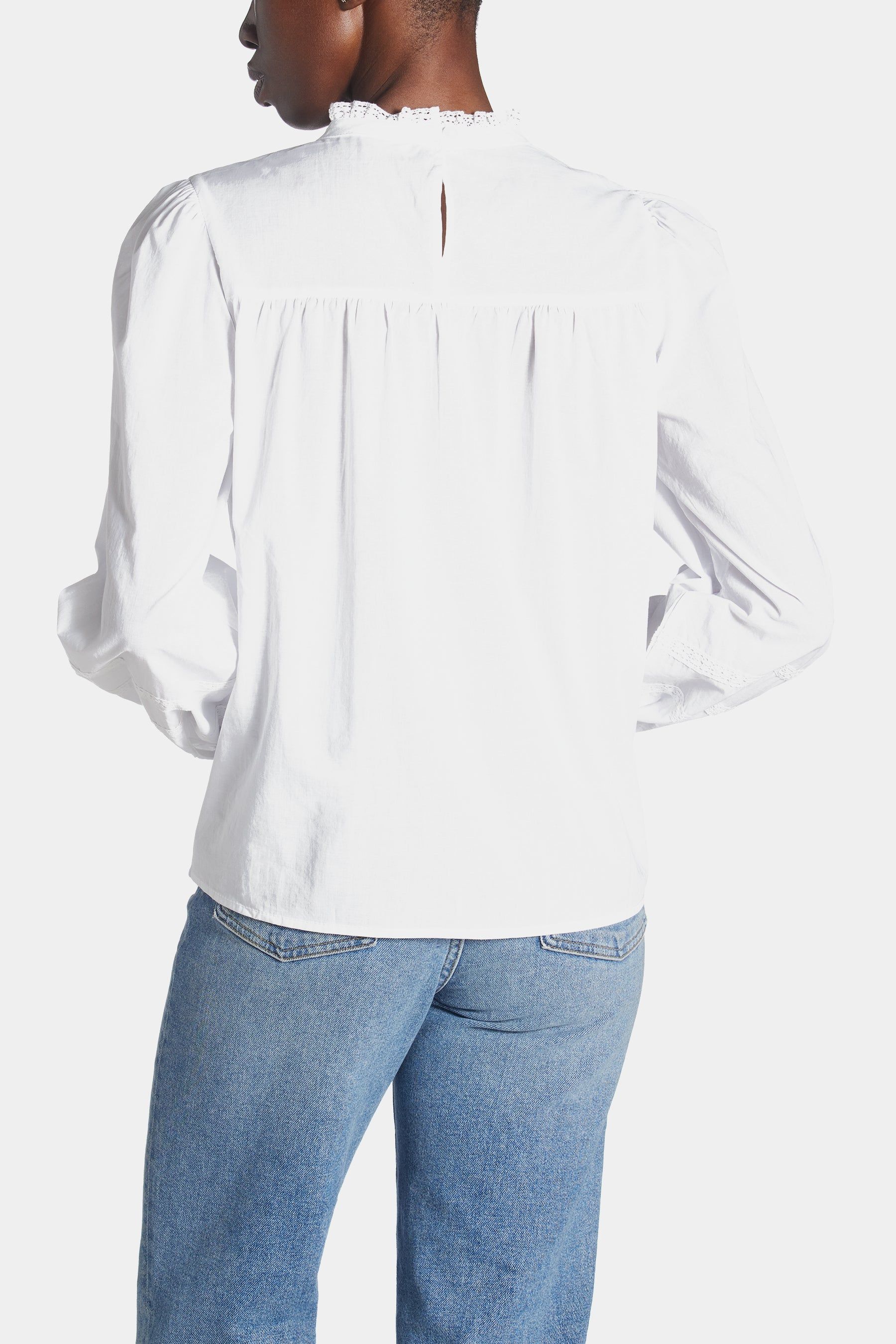 High Neck Embroidered Top sold by Lord & Taylor product image thumbnail 2