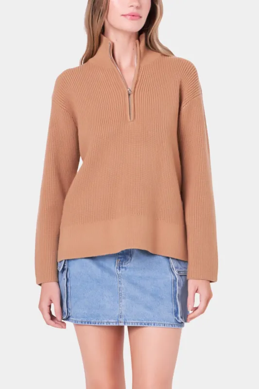 Zip Collared Sweater sold by Lord & Taylor
