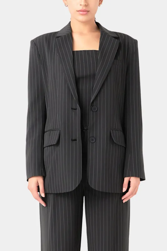 Pinstriped Oversized Blazer sold by Lord & Taylor
