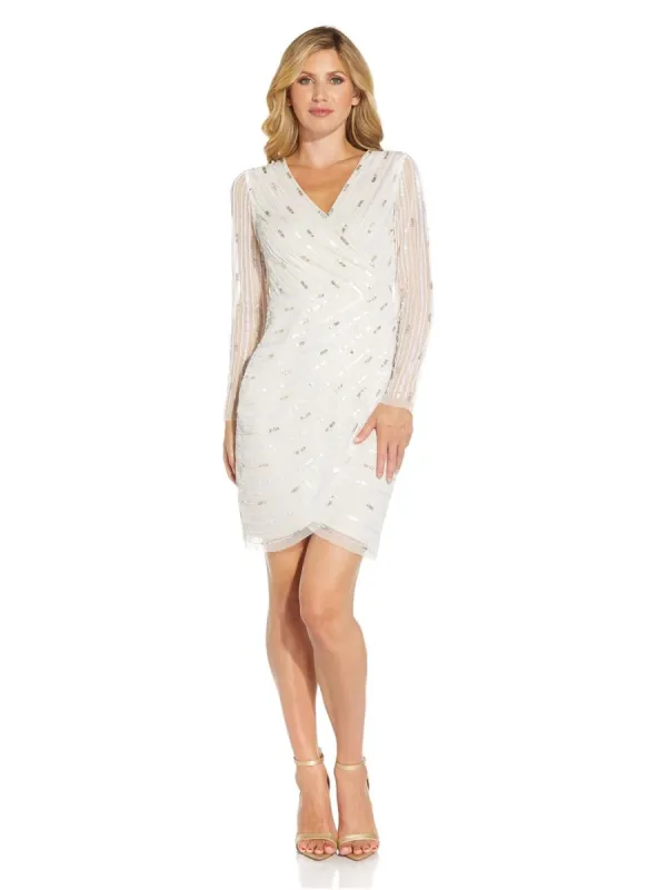 Long Sleeve Beaded Cocktail sold by Lord & Taylor
