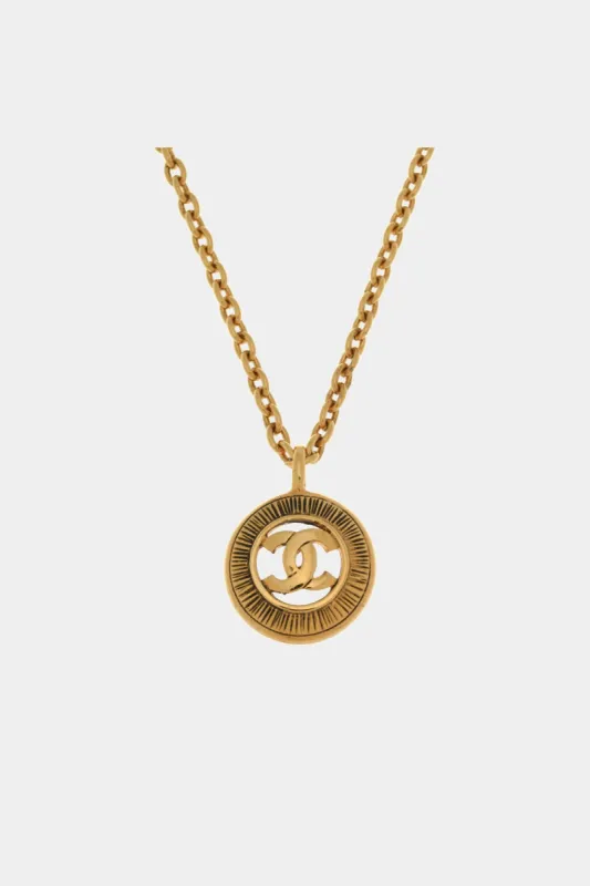 CC Logo Pendant Necklace sold by Lord & Taylor