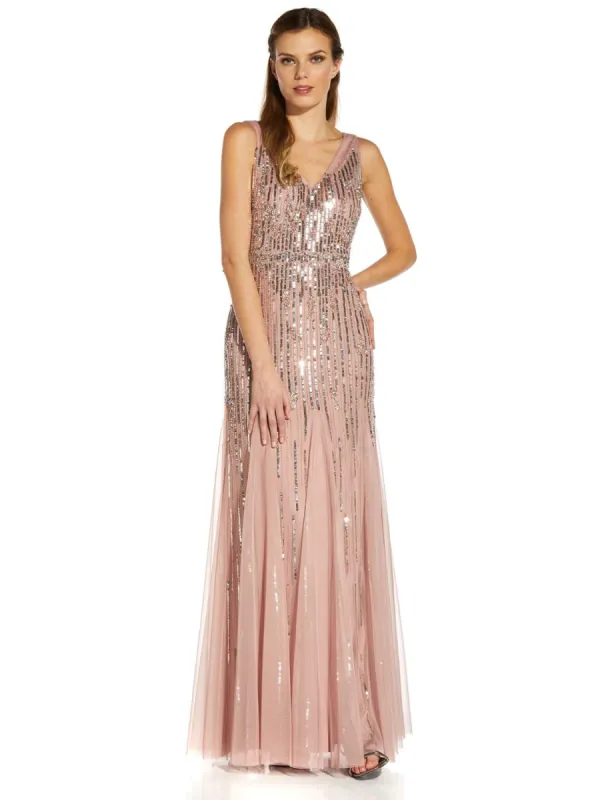 V Neck Beaded Gown sold by Lord & Taylor