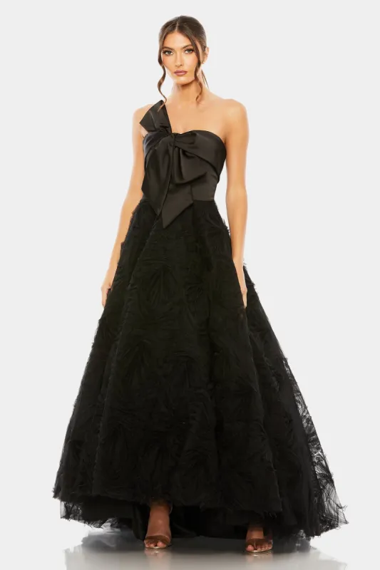 Bow Knot Front Tulle Gown sold by Lord & Taylor