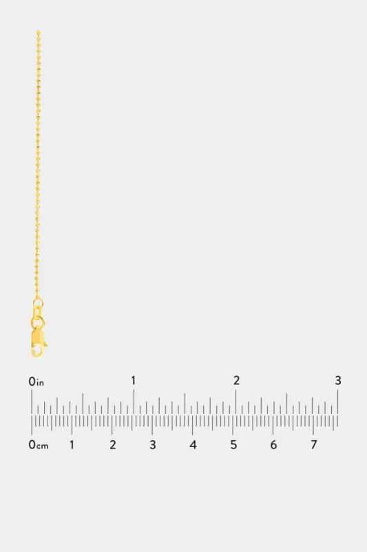 14K Gold Diamond Cut Bead Chain sold by Lord & Taylor