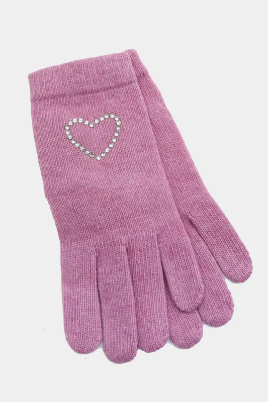 Crystals Heart Gloves sold by Lord & Taylor