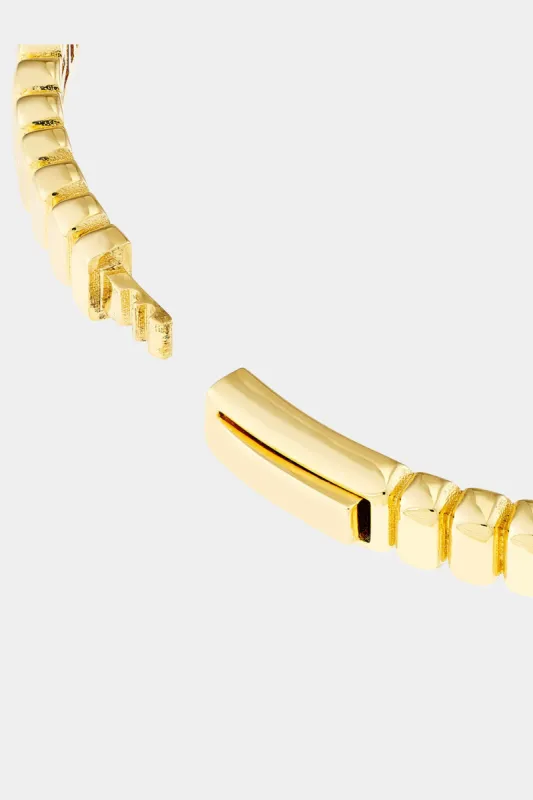 Ribbed Hinge Bangle Bracelet sold by Lord & Taylor