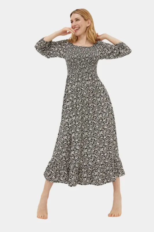 Adele Mono Vines Midi Dress sold by Lord & Taylor