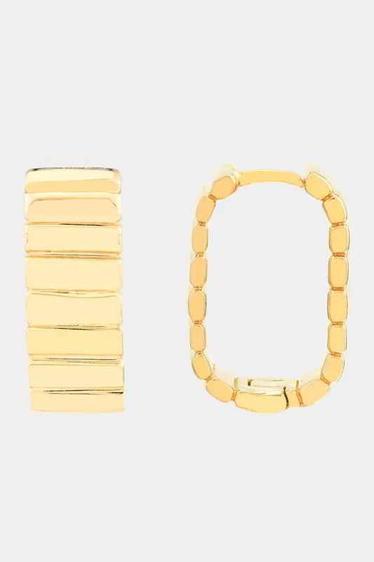 Mirror Long Hoop Earrings sold by Lord & Taylor
