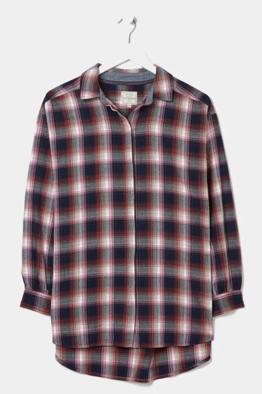 Billie Longline Check Shirt sold by Lord & Taylor