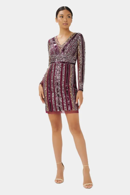 Stripe Bead Sheath Dress sold by Lord & Taylor