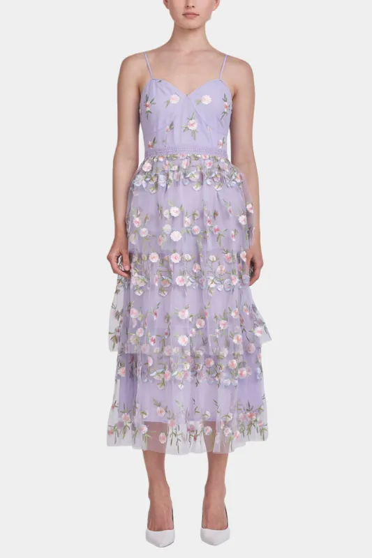 Floral Layered Midi Dress sold by Lord & Taylor