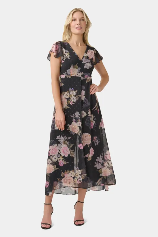 Metallic Chiffon Jumpsuit sold by Lord & Taylor