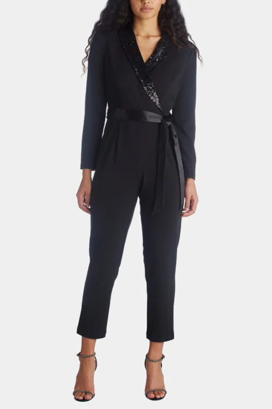 Knit Crepe Tuxedo Jumpsuit sold by Lord & Taylor