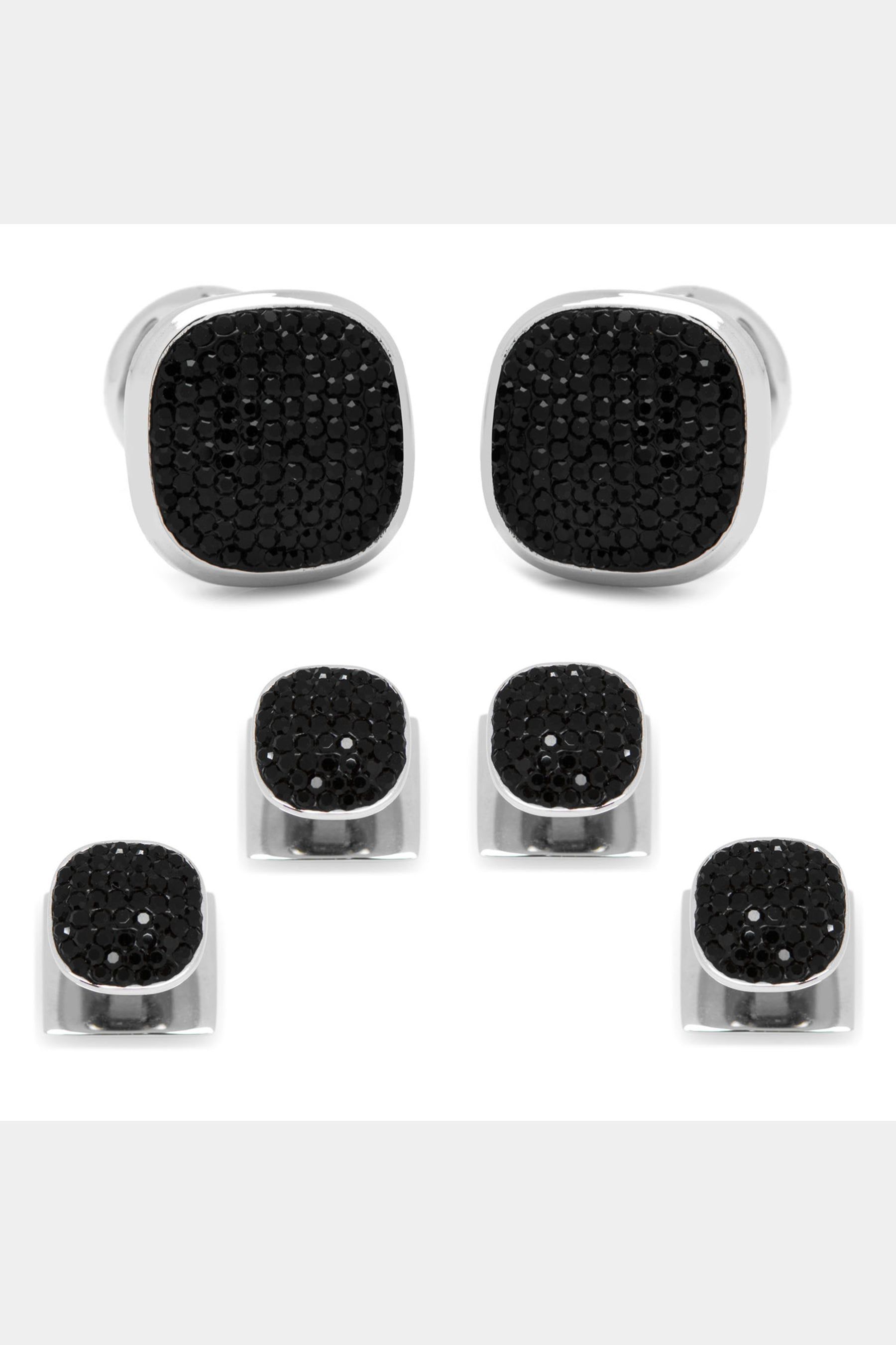 Stainless Steel Pave Crystal Stud Set sold by Lord & Taylor