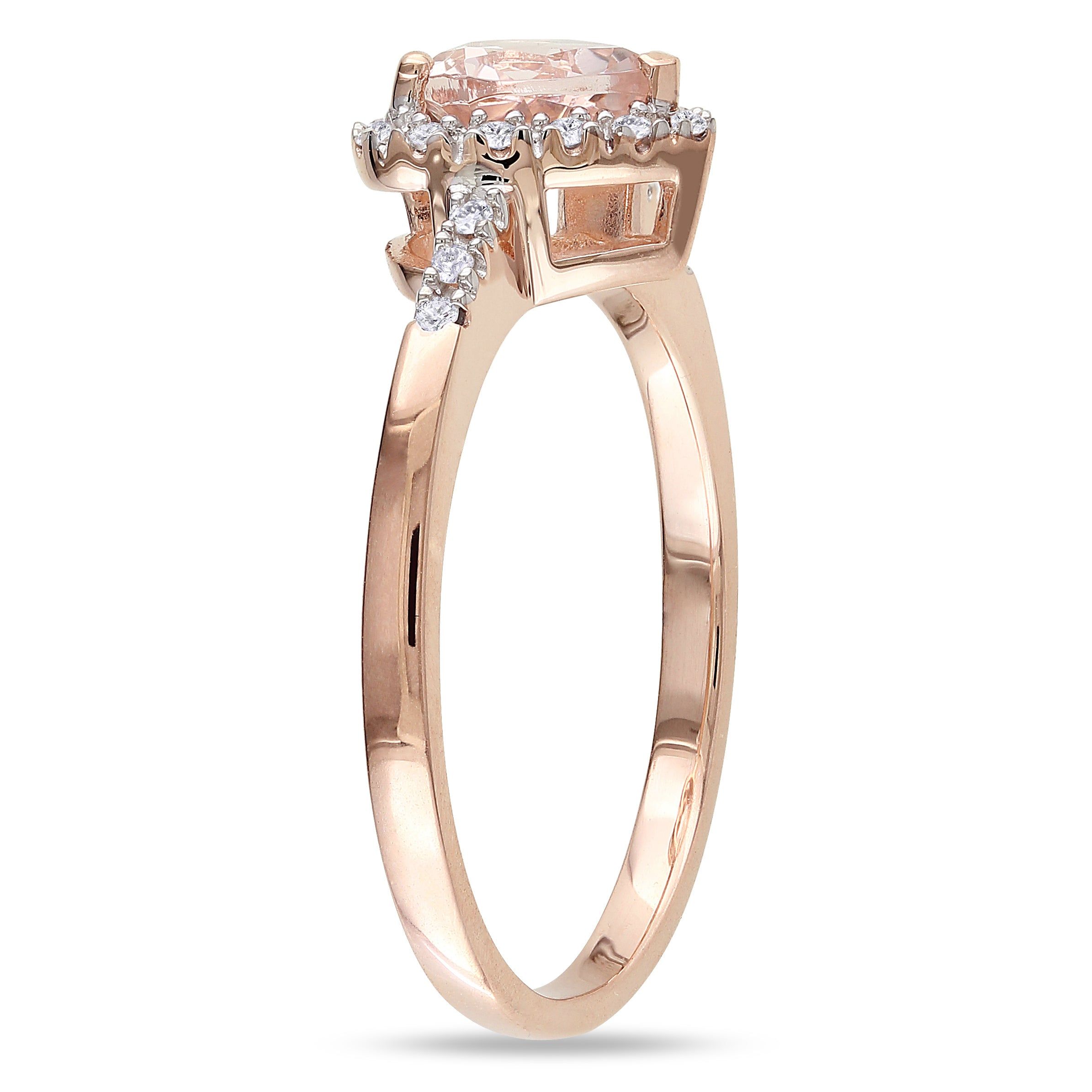 Morganite and Diamond Heart Halo Ring sold by Lord & Taylor product image thumbnail 5