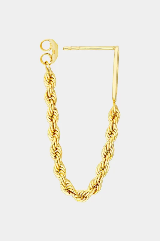 Hollow Paper Clip Rope Chain Earrings sold by Lord & Taylor