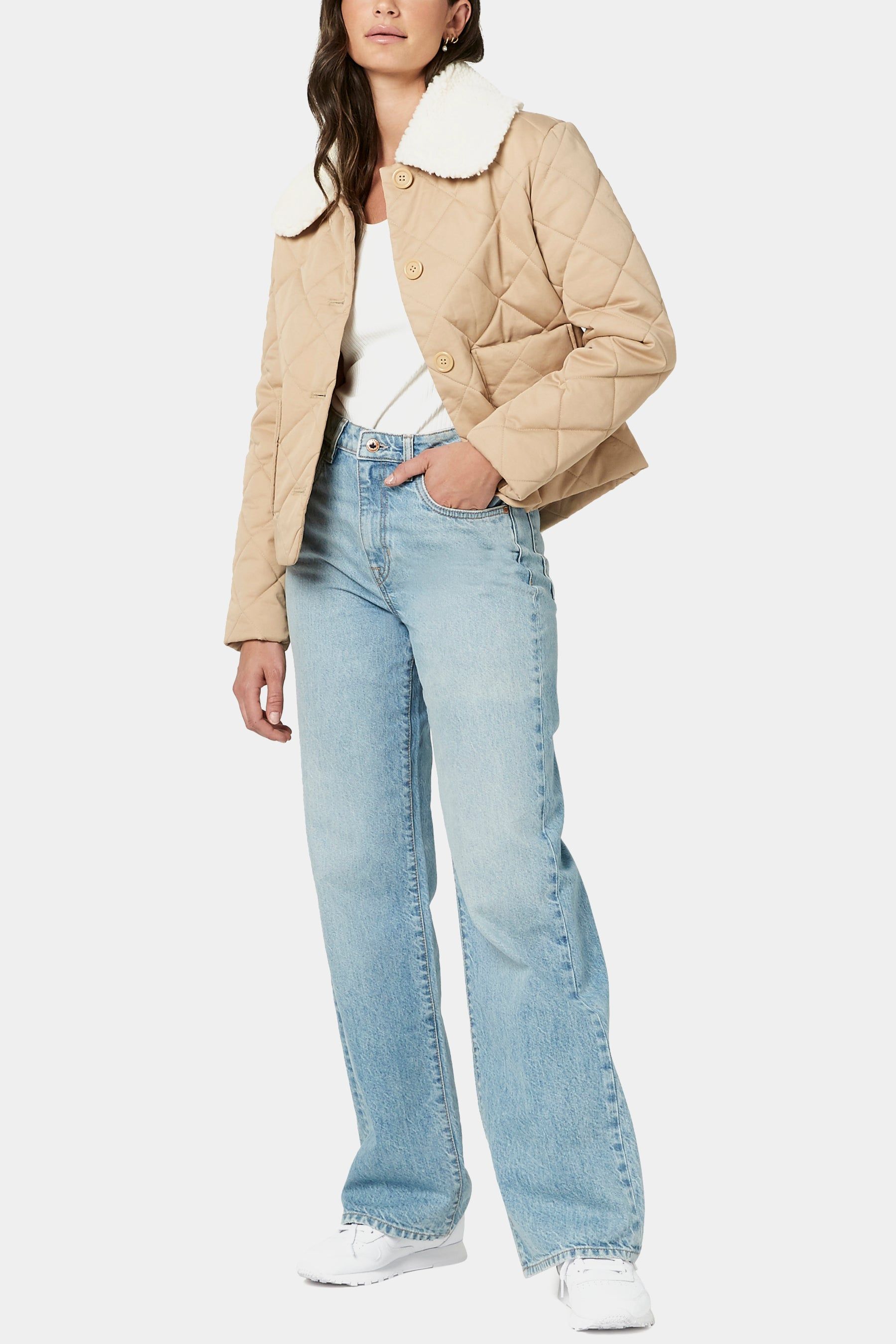 Clementine Quilted Jacket Sherpa Collar sold by Lord & Taylor product image thumbnail 2