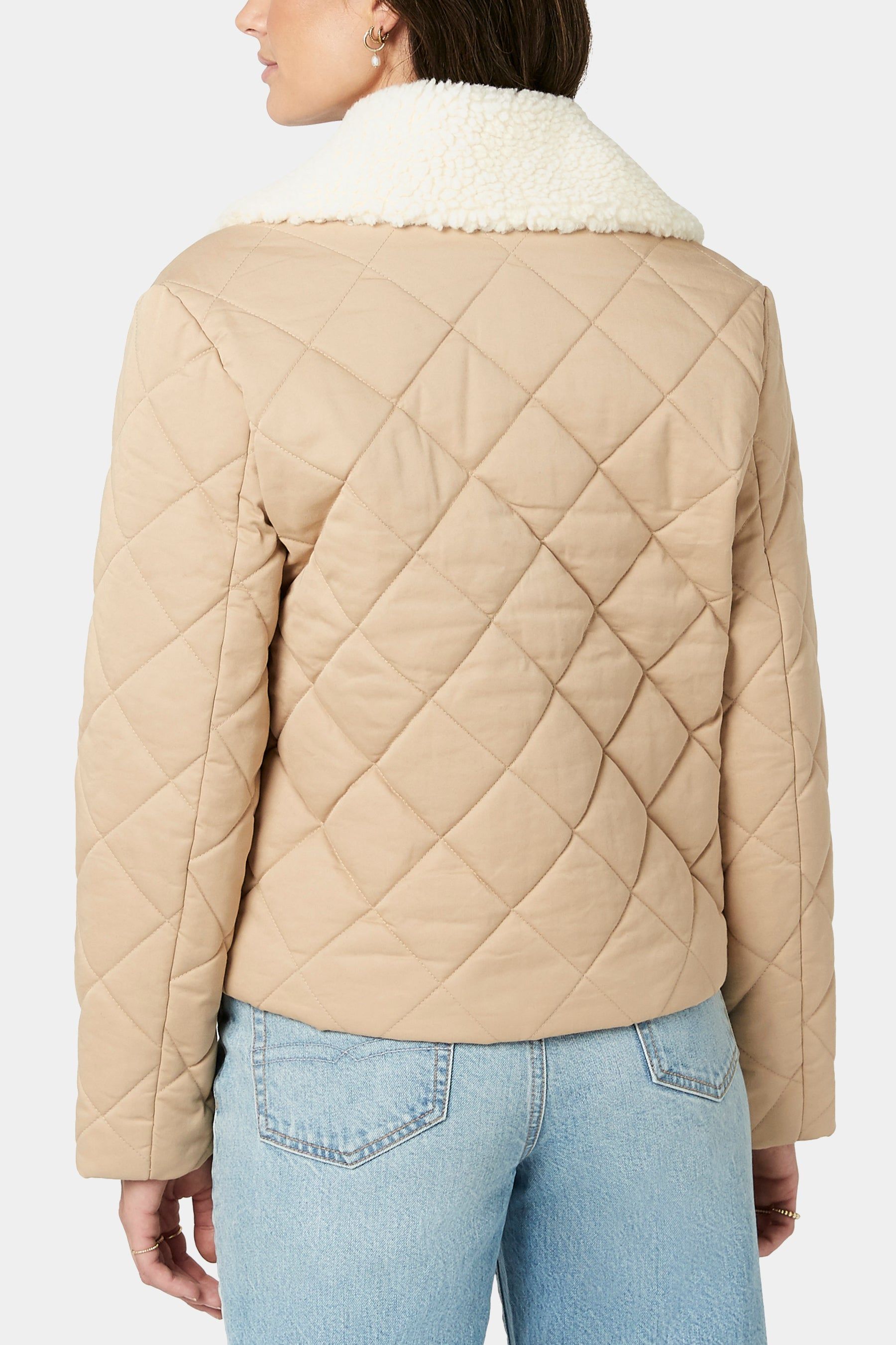 Clementine Quilted Jacket Sherpa Collar sold by Lord & Taylor product image thumbnail 3