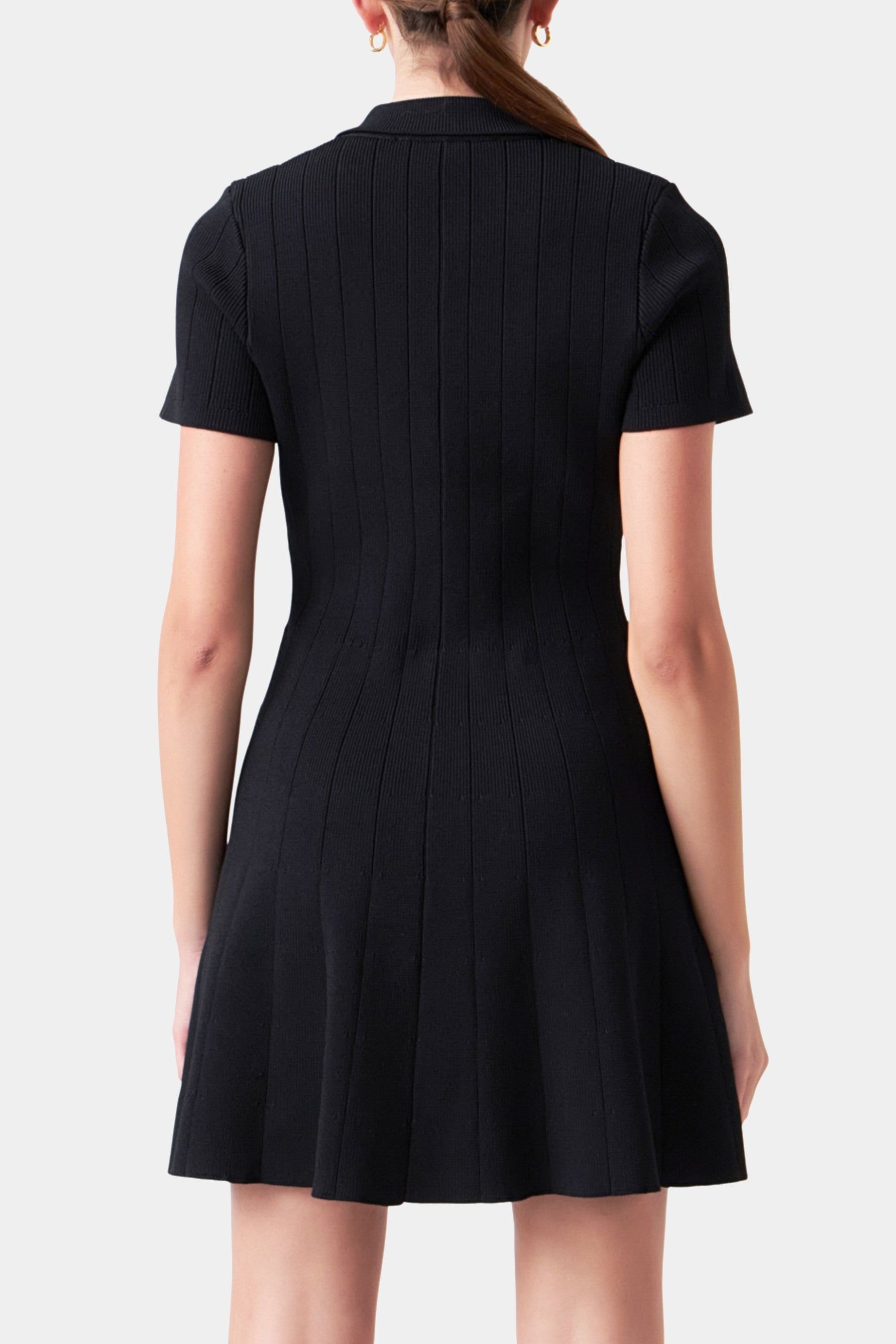 Jewel Buttoned Knit Mini Dress sold by Lord & Taylor product image thumbnail 2