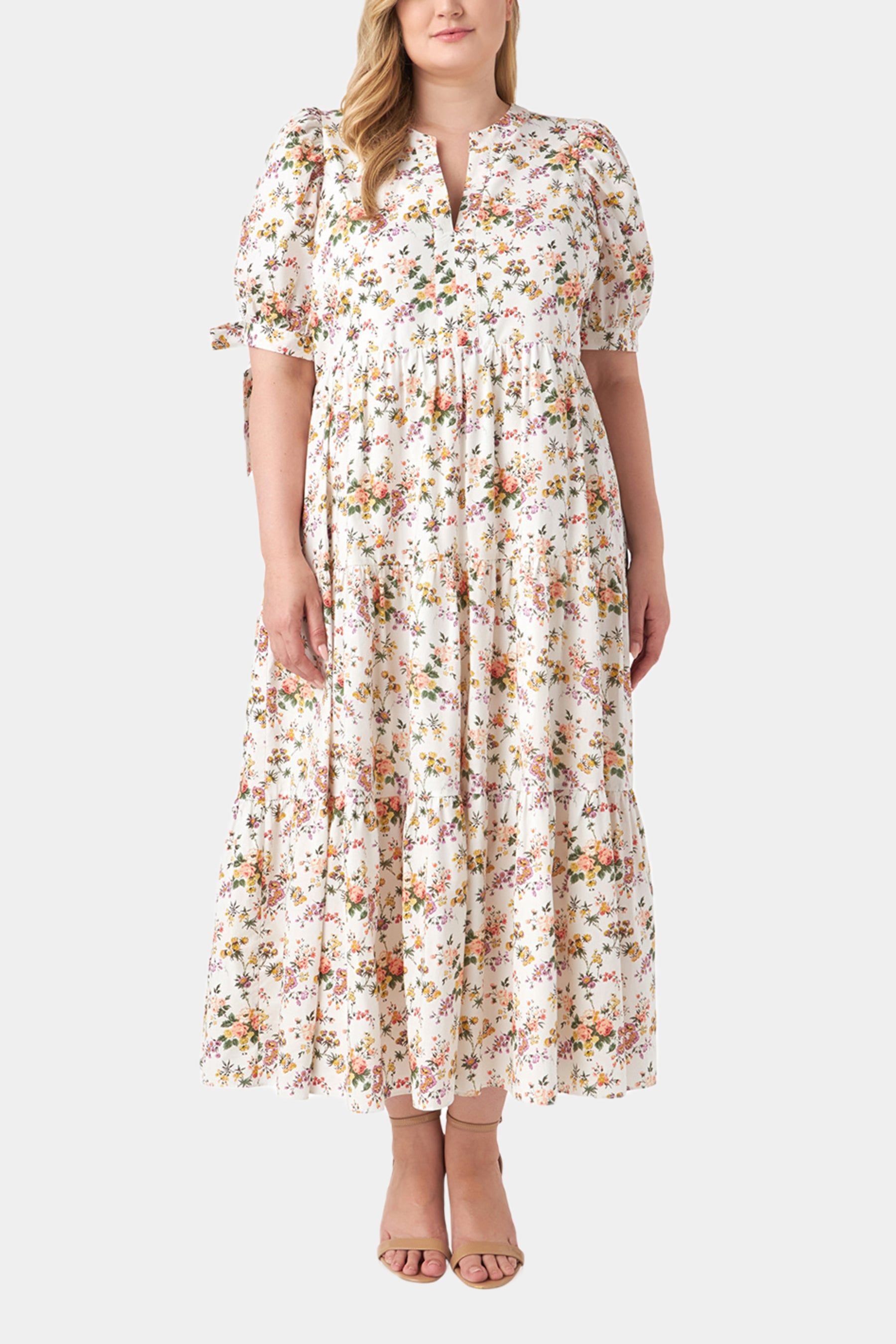 Floral Tiered Midi Dress sold by Lord & Taylor