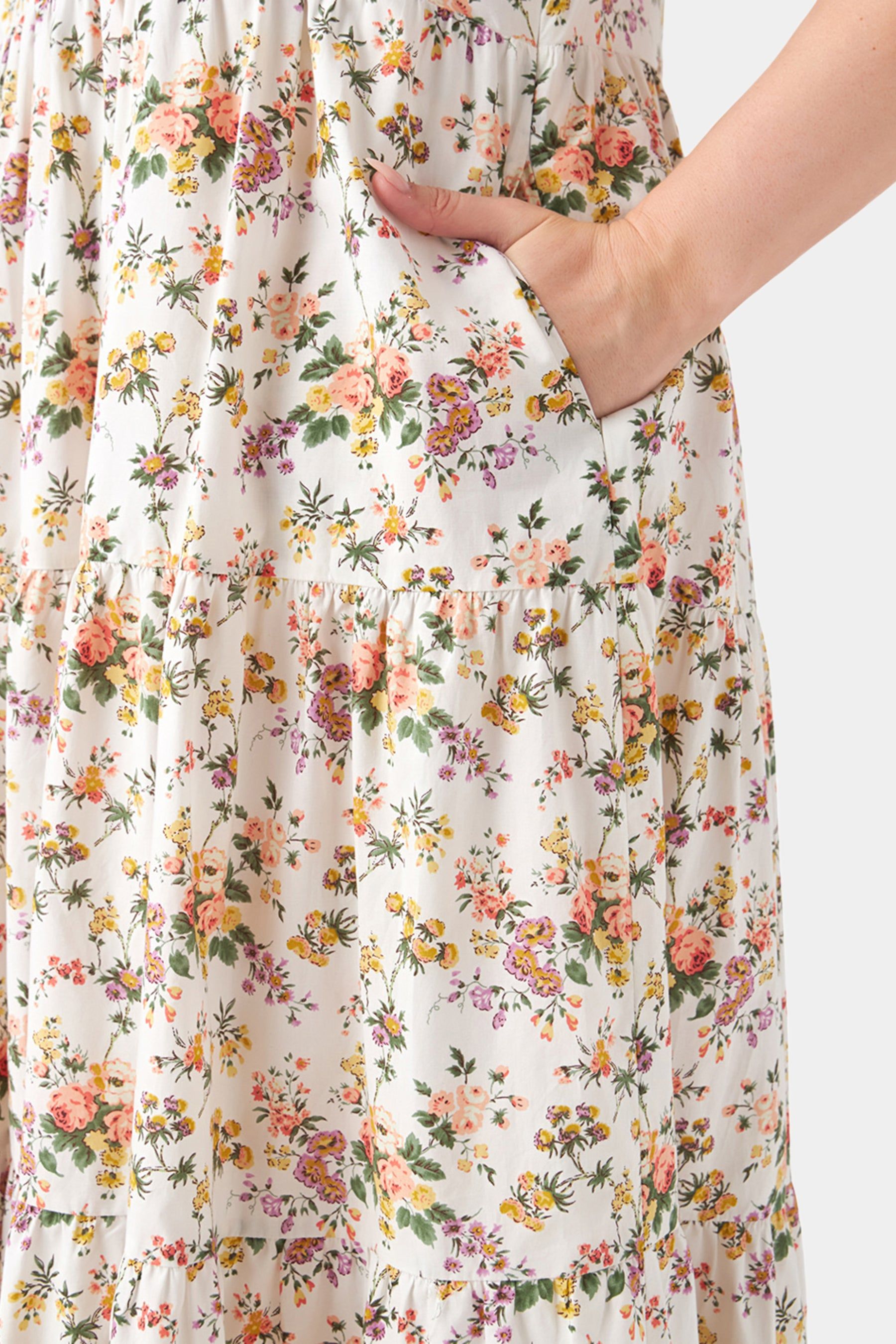 Floral Tiered Midi Dress sold by Lord & Taylor product image thumbnail 2