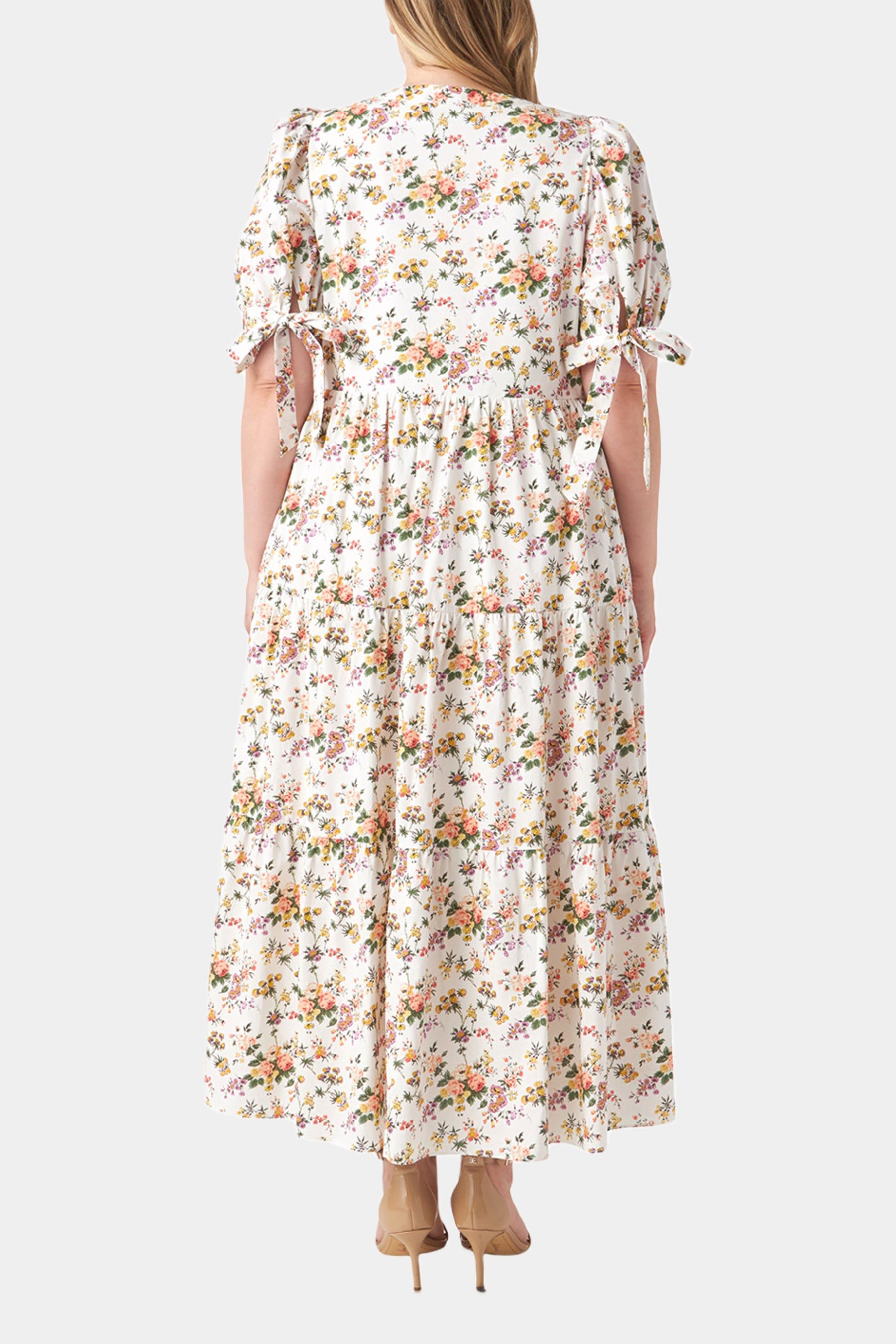 Floral Tiered Midi Dress sold by Lord & Taylor product image thumbnail 3