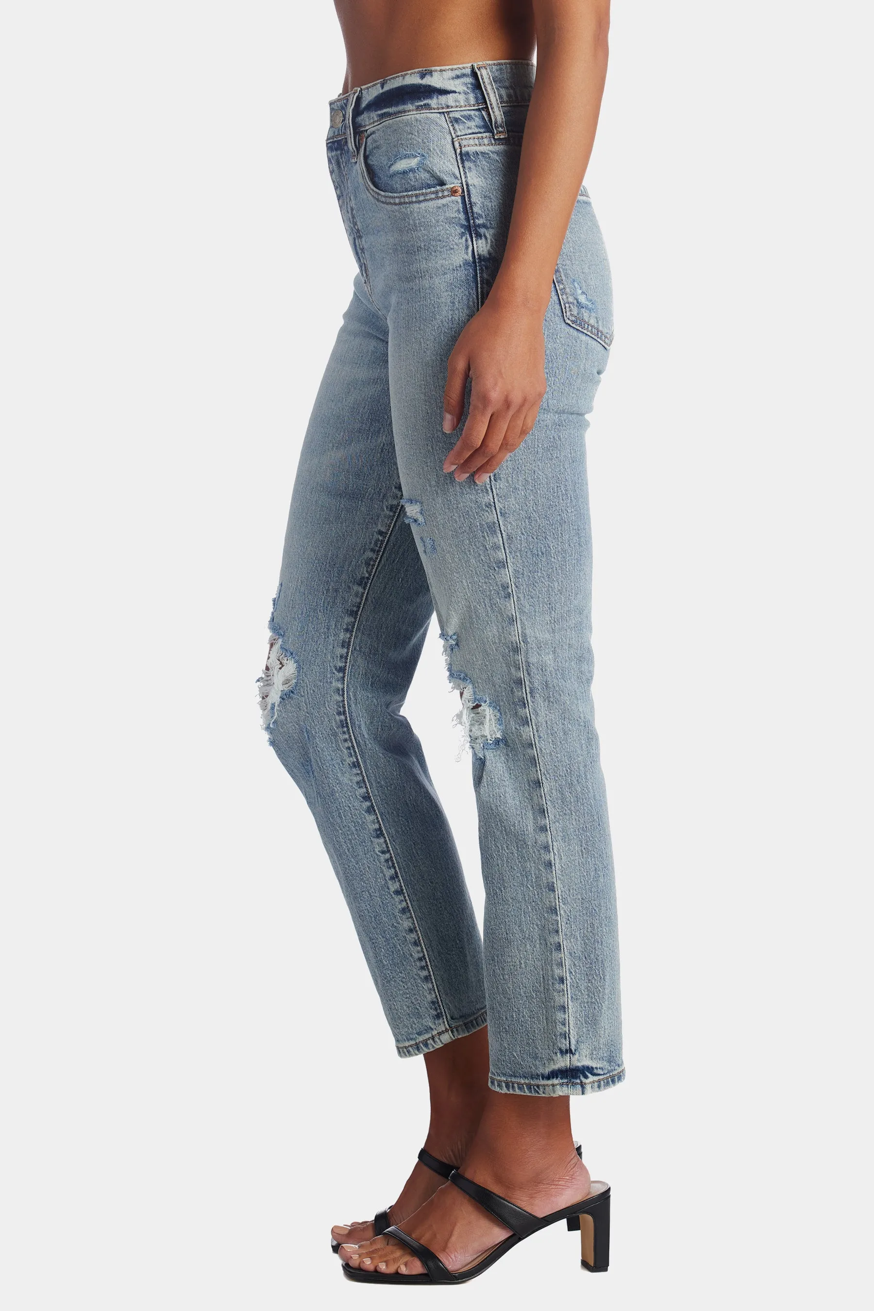 Straight Up High Rise Straight Leg Jeans sold by Lord & Taylor product image thumbnail 4