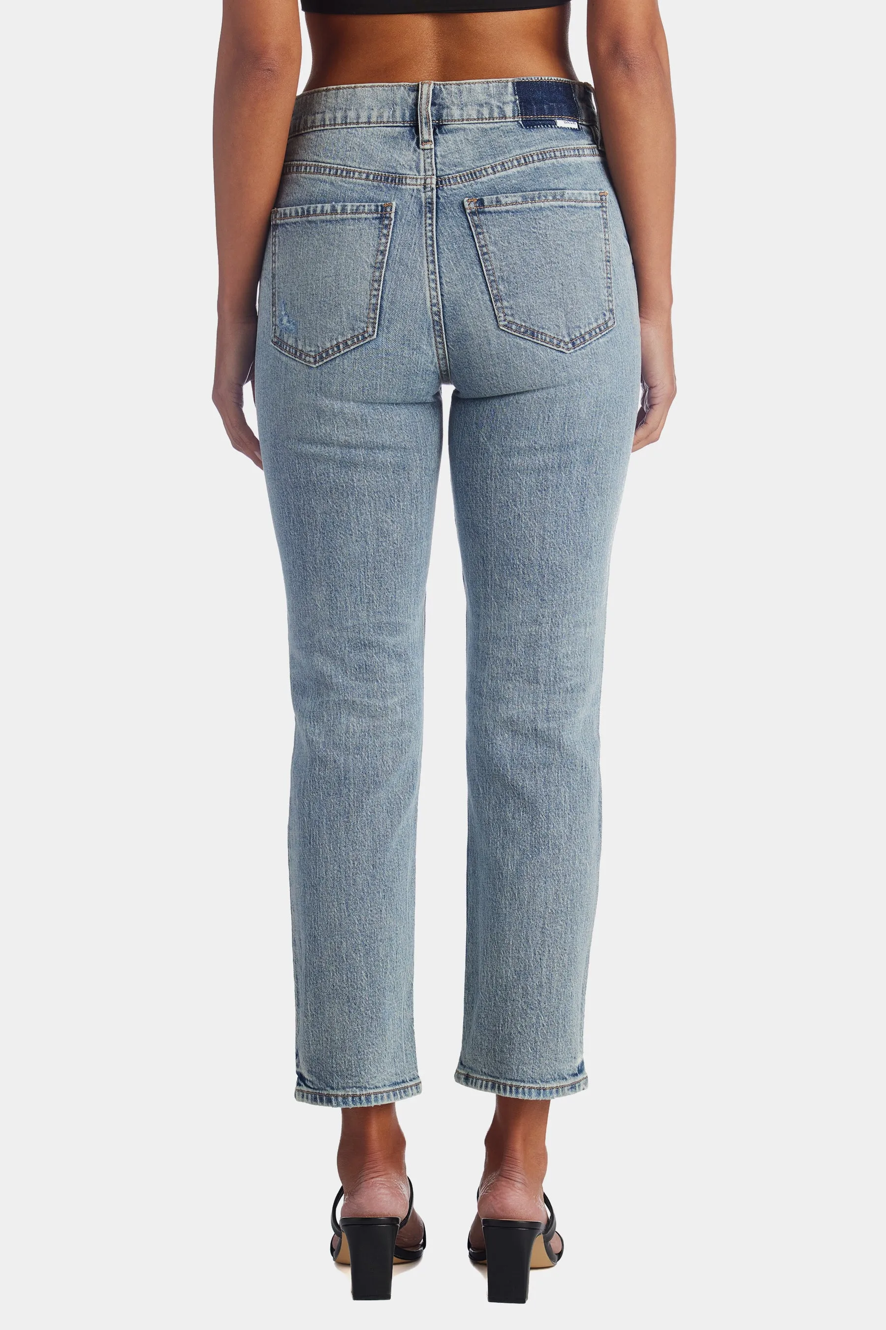 Straight Up High Rise Straight Leg Jeans sold by Lord & Taylor product image thumbnail 5