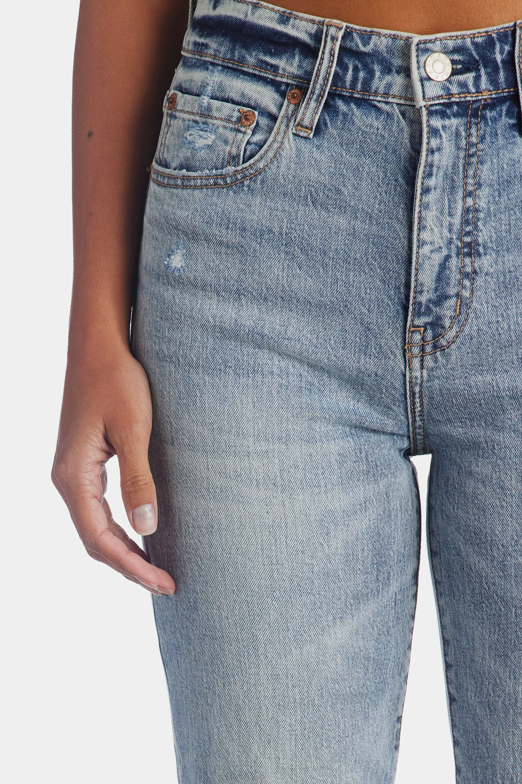 Straight Up High Rise Straight Leg Jeans sold by Lord & Taylor product image thumbnail 3