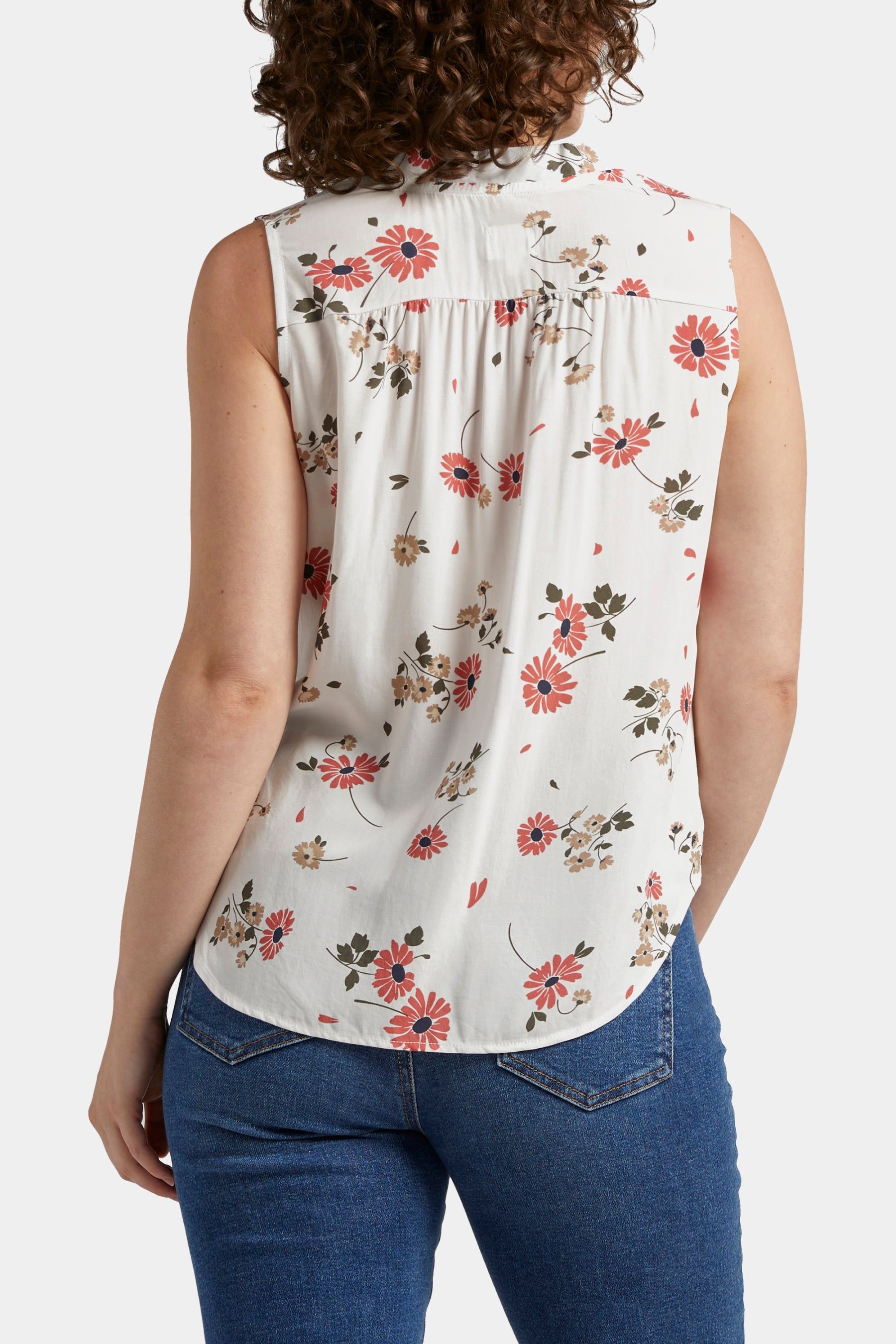 Sleeveless V-Neck Blouse sold by Lord & Taylor product image thumbnail 3