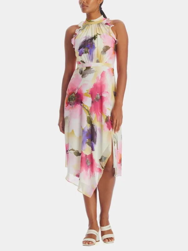 Printed Chiffon Halter Dress sold by Lord & Taylor