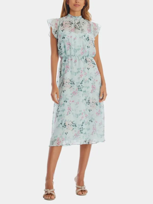 Short Printed Chiffon Dress sold by Lord & Taylor