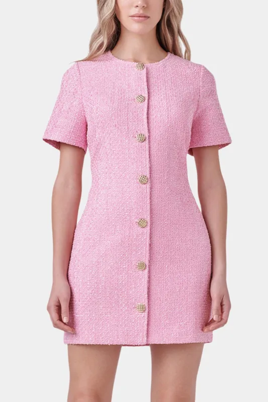 Short Sleeve Tweed Dress sold by Lord & Taylor