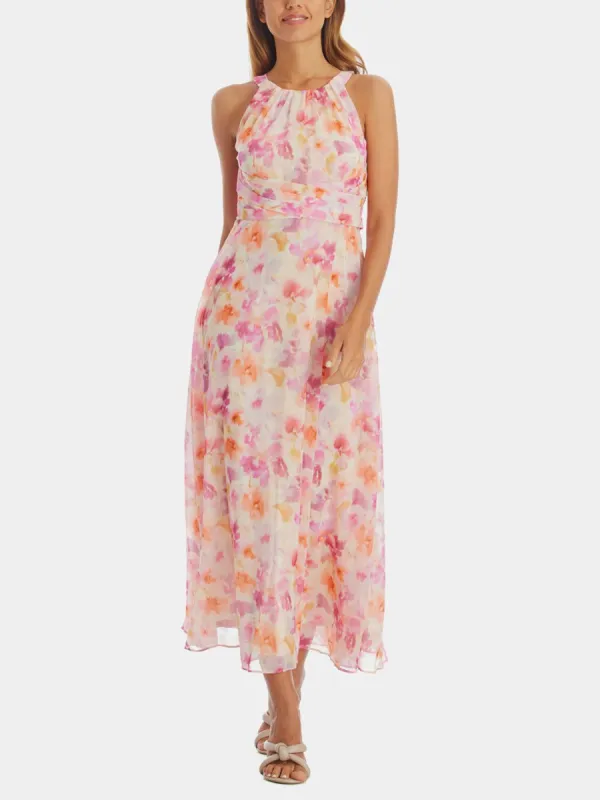 Watercolor Floral Print Dress sold by Lord & Taylor