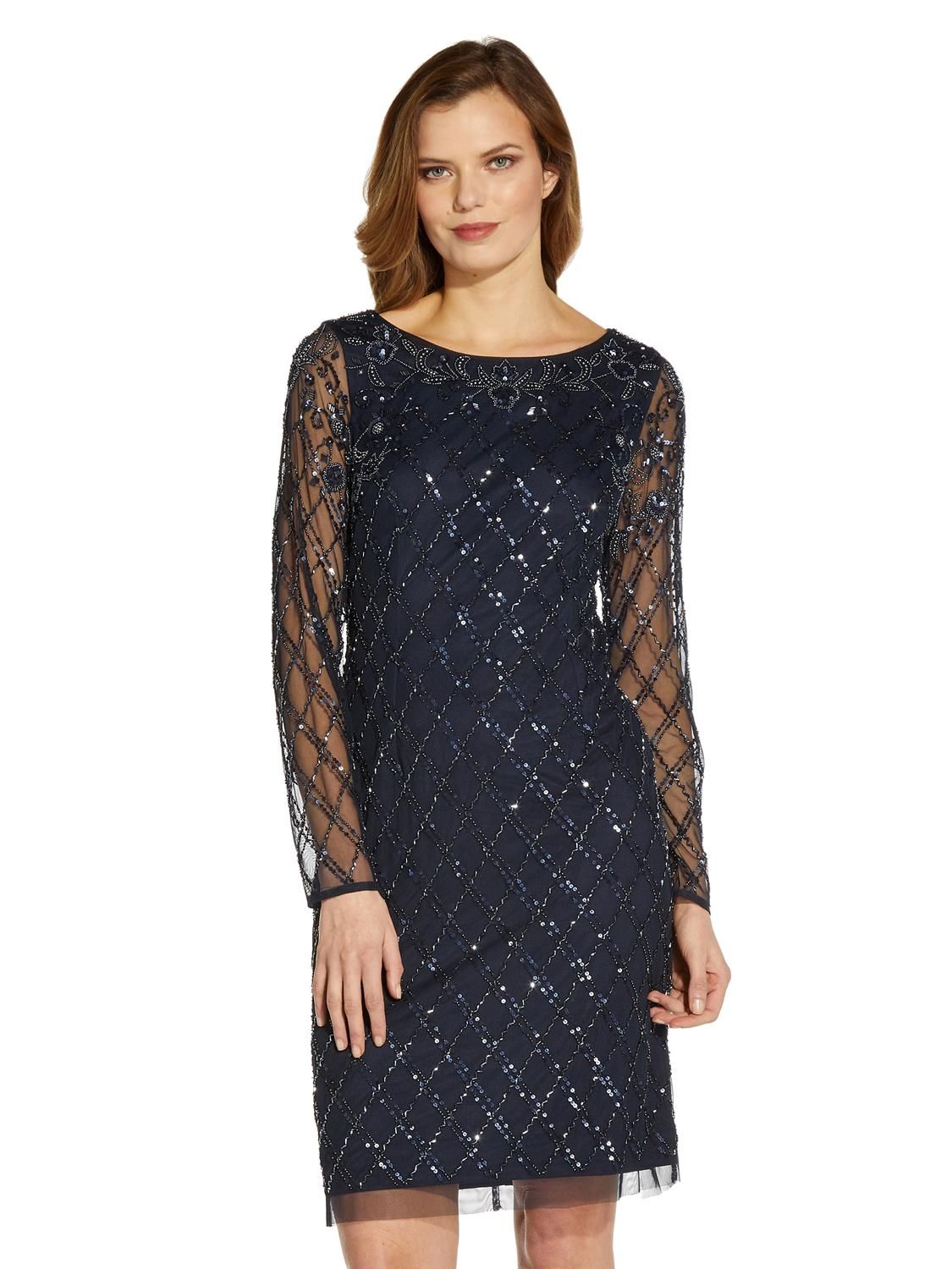 Long Sleeve Beaded Cocktail sold by Lord & Taylor product image thumbnail 4